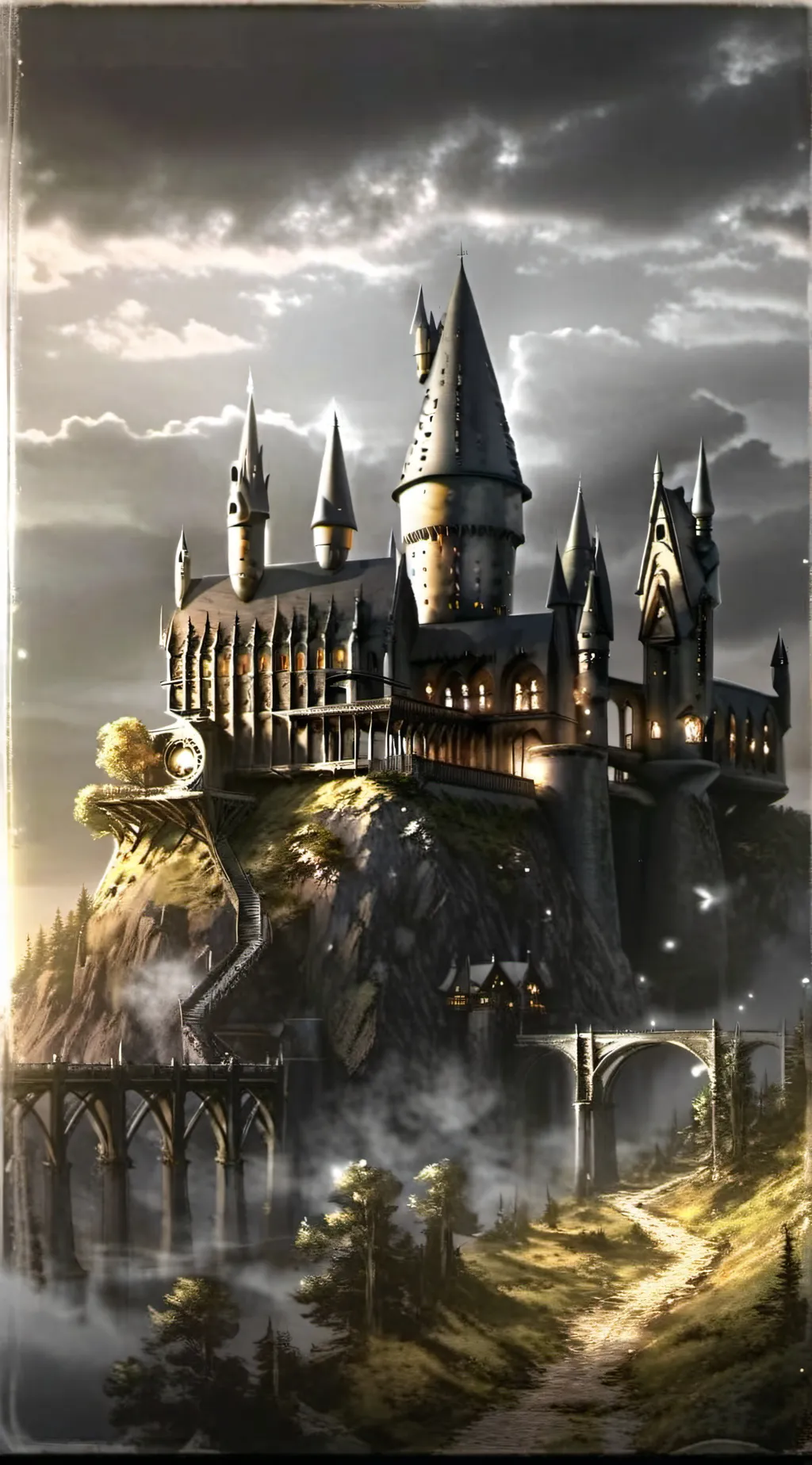 ai character: Harry Potter hang  background