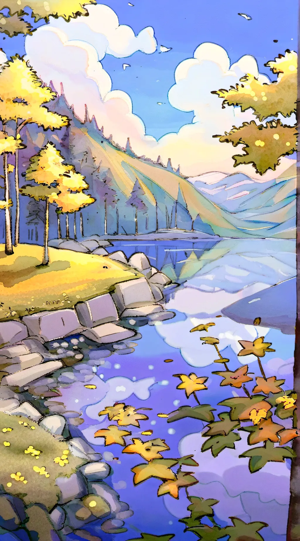 ai character: Whole cake"op" background