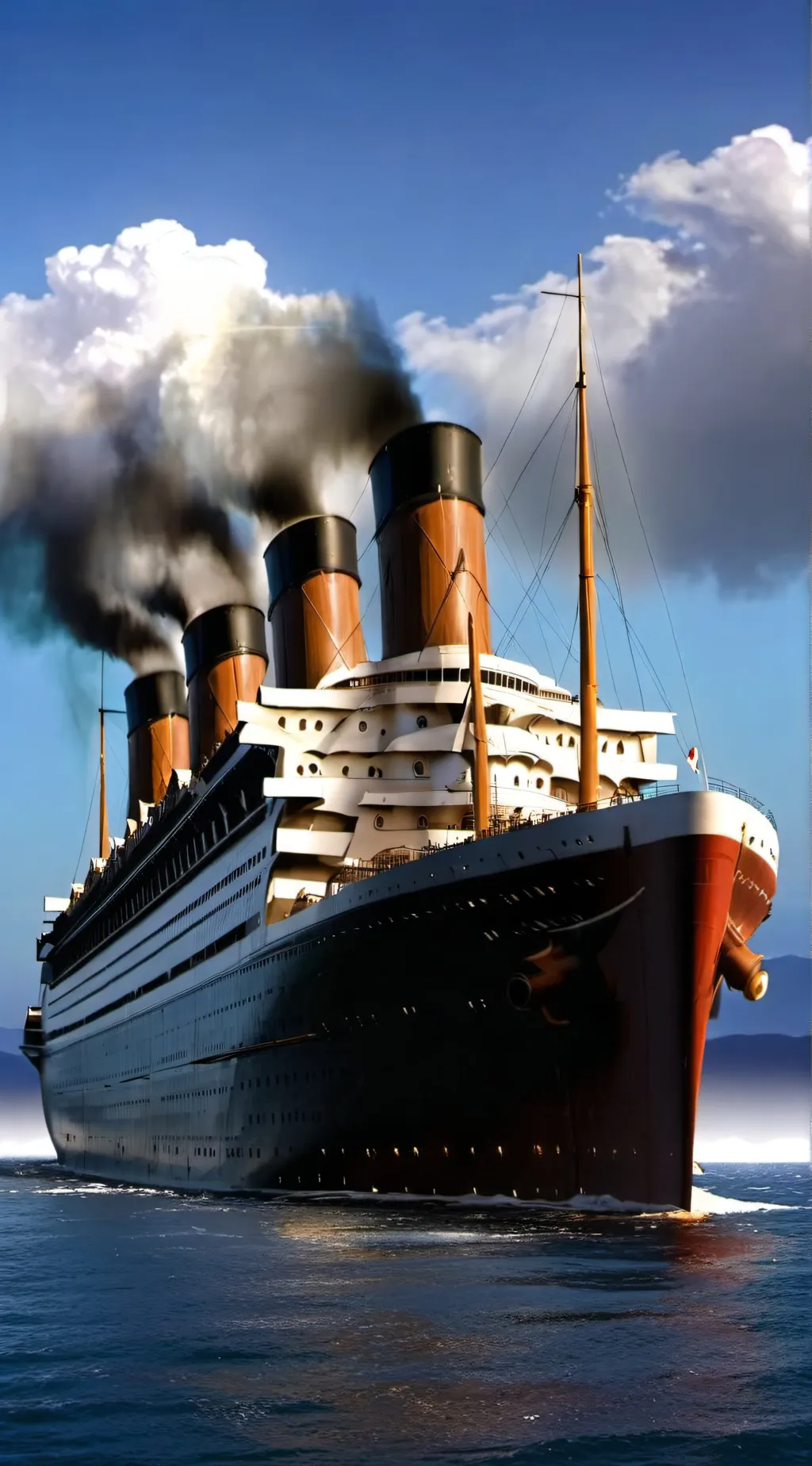 ai character: RMS TITANIC  background