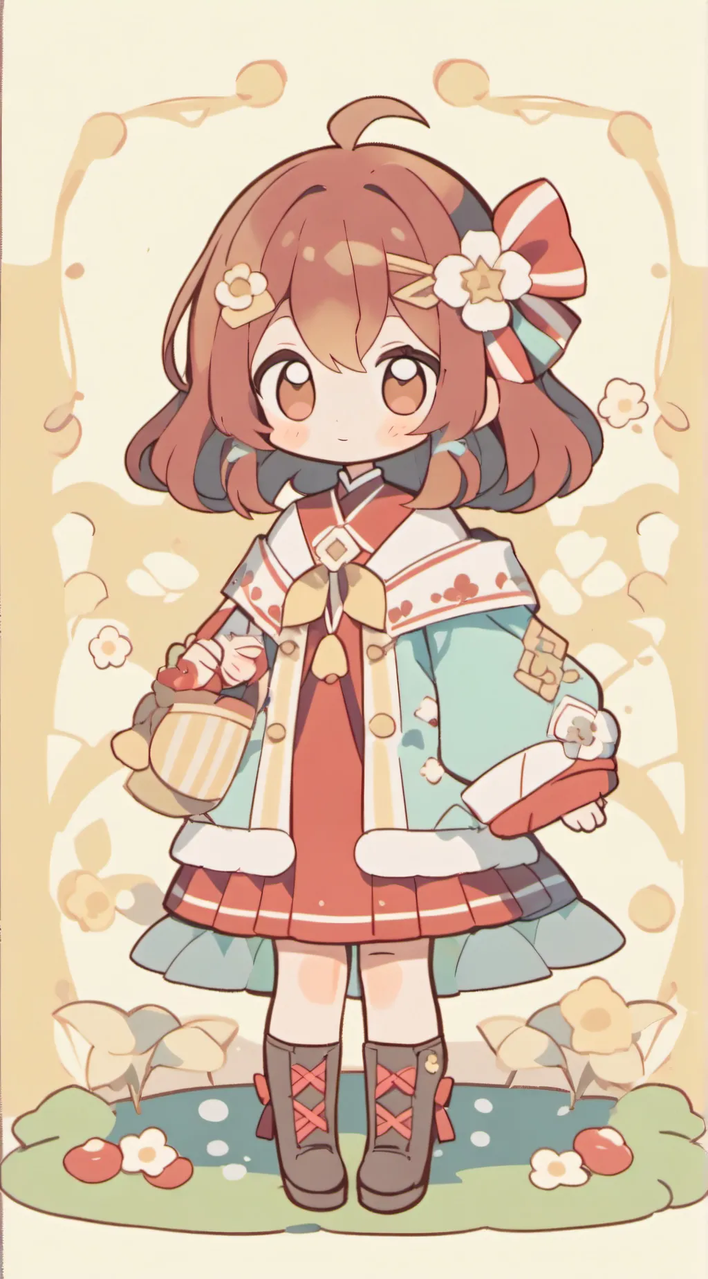 ai character: smiling critters  background