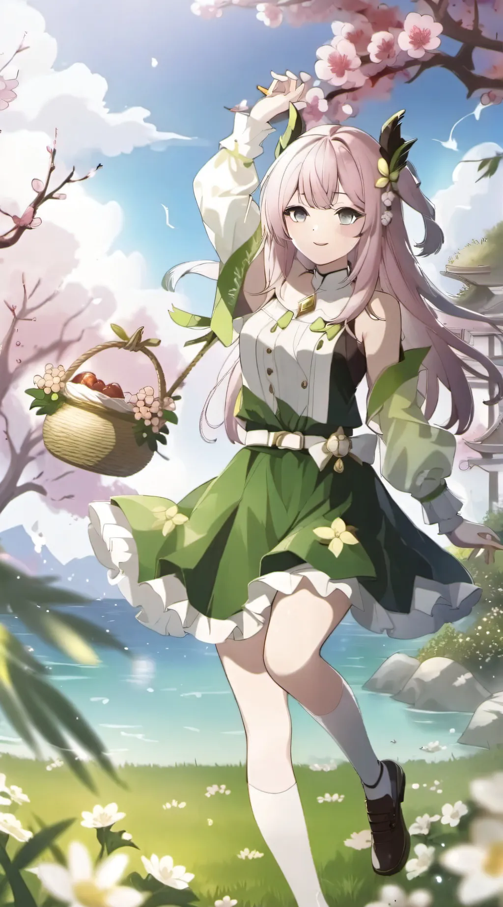 ai character: Sakura background