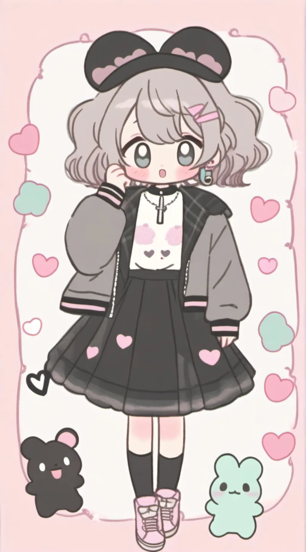 ai character: zip ate Abbie  background