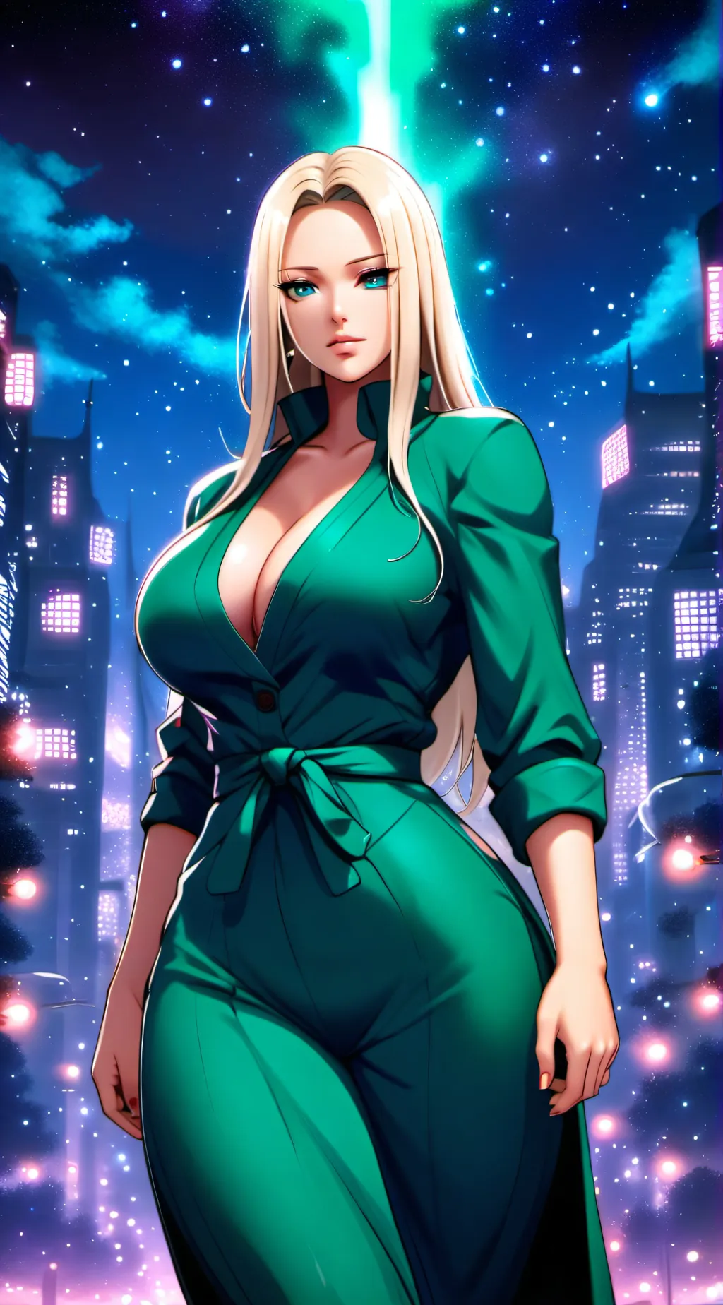 ai character: lady Tsunade  background