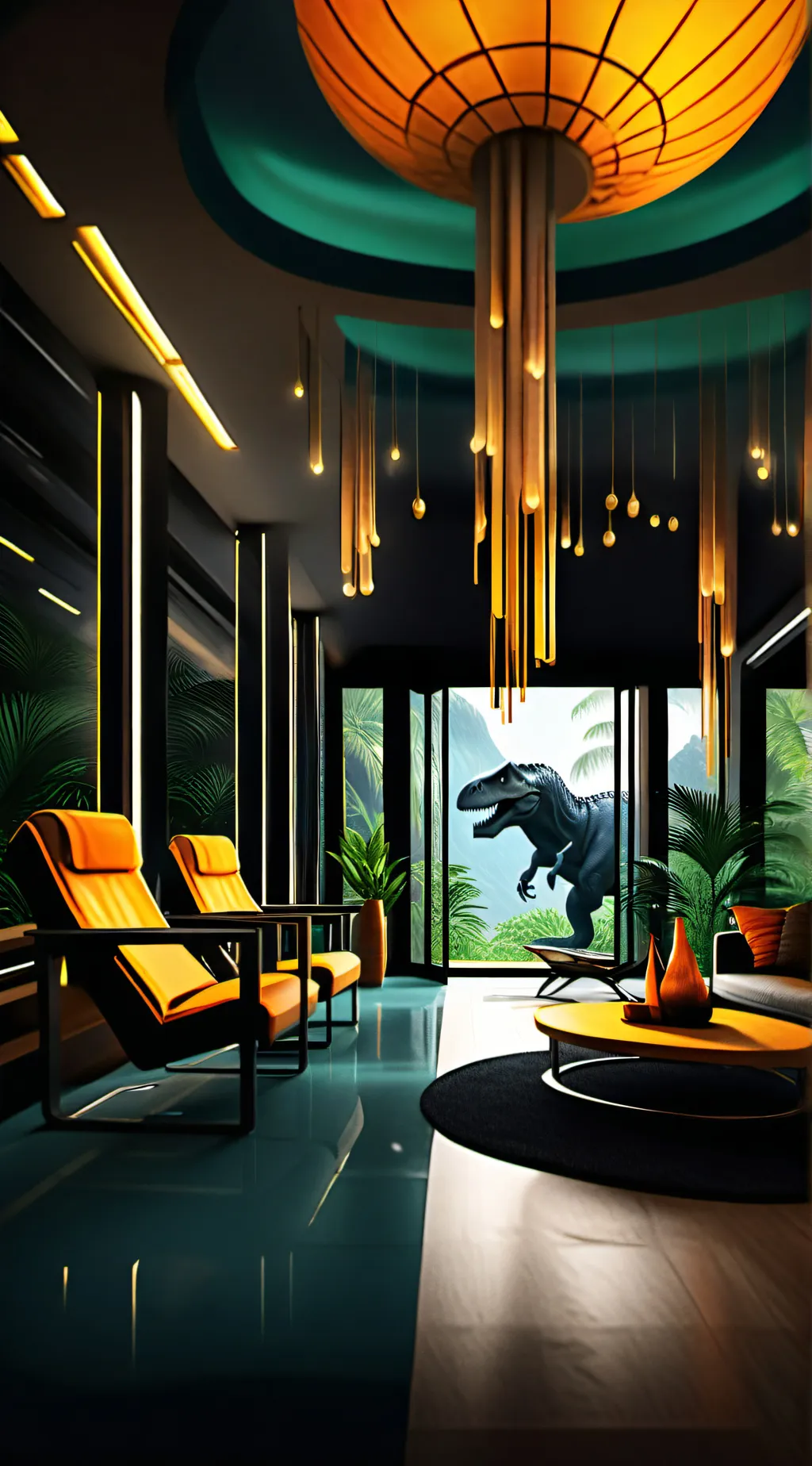 ai character: jurassic world2015 background
