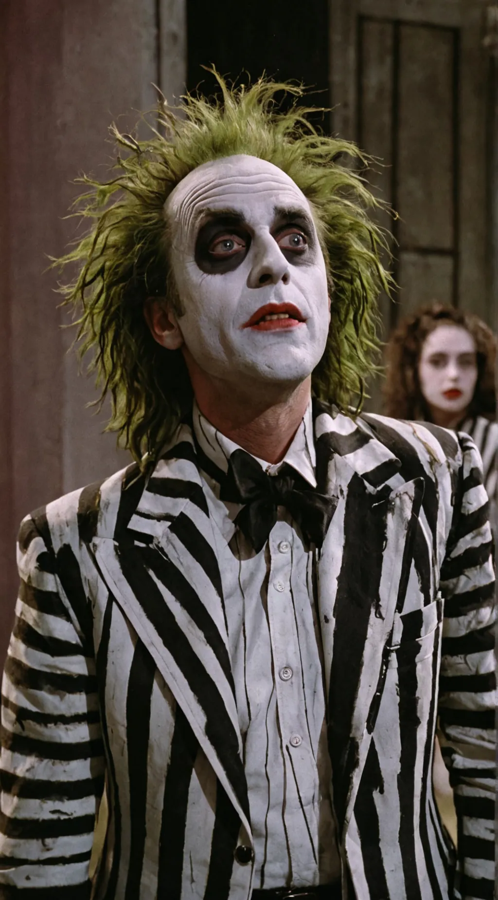 ai character: Beetlejuice  background