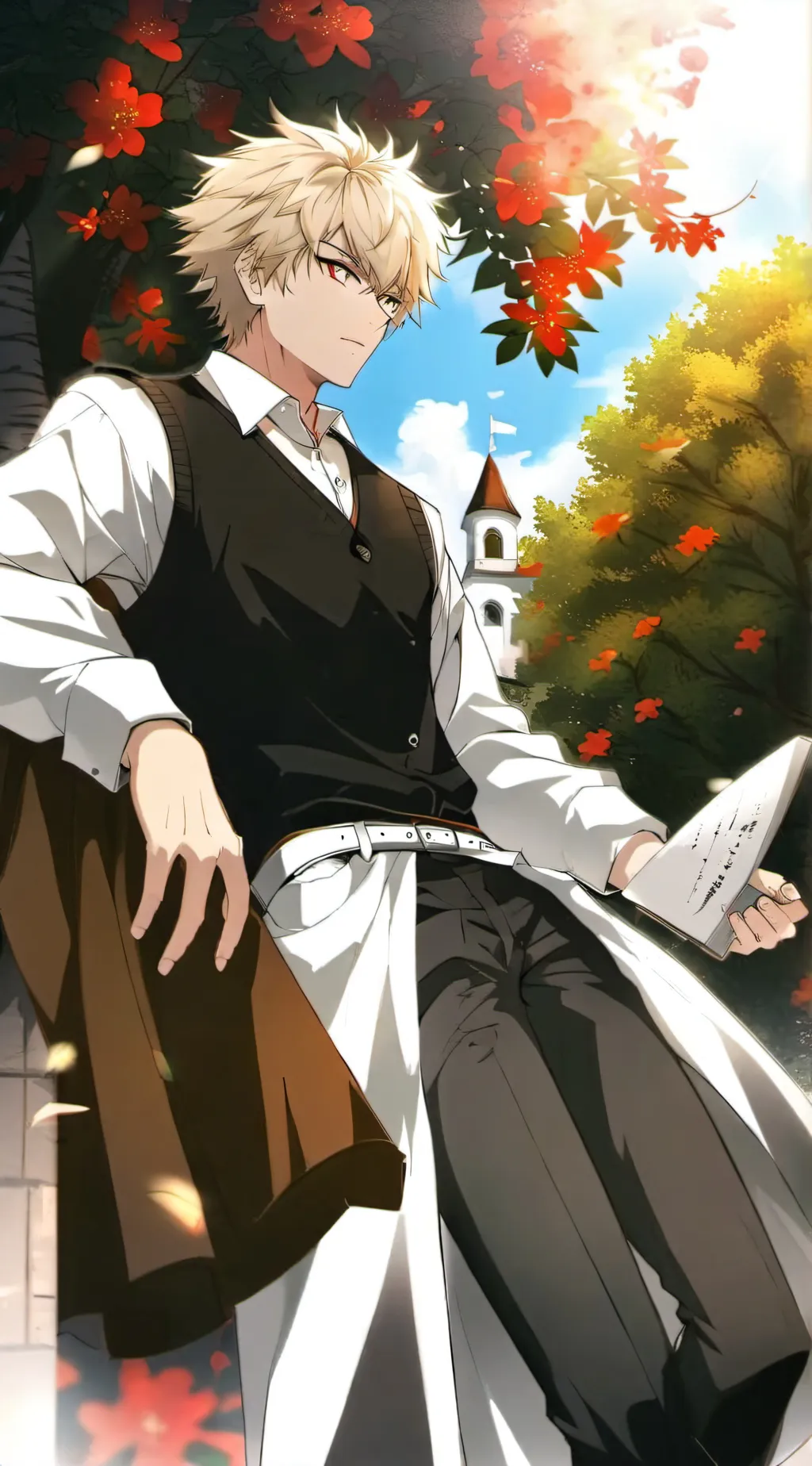 ai character: Bakugo 3rd year background