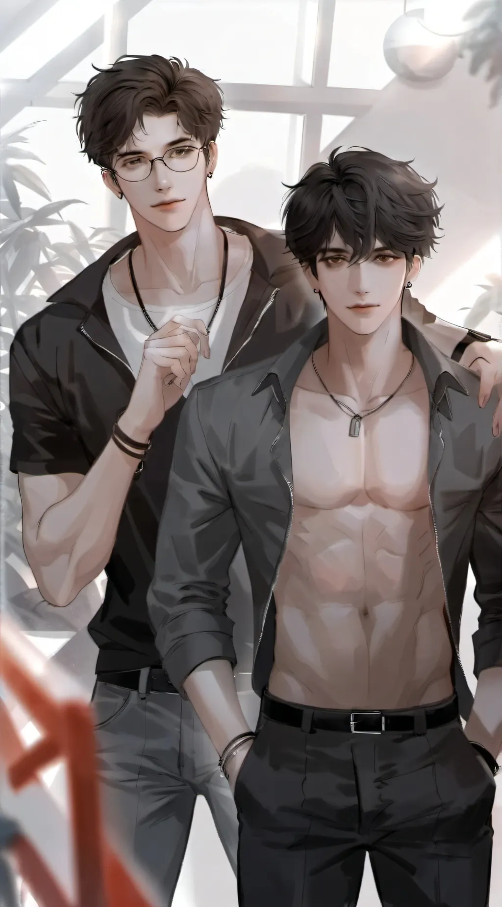 ai character: Gage and Ricky background