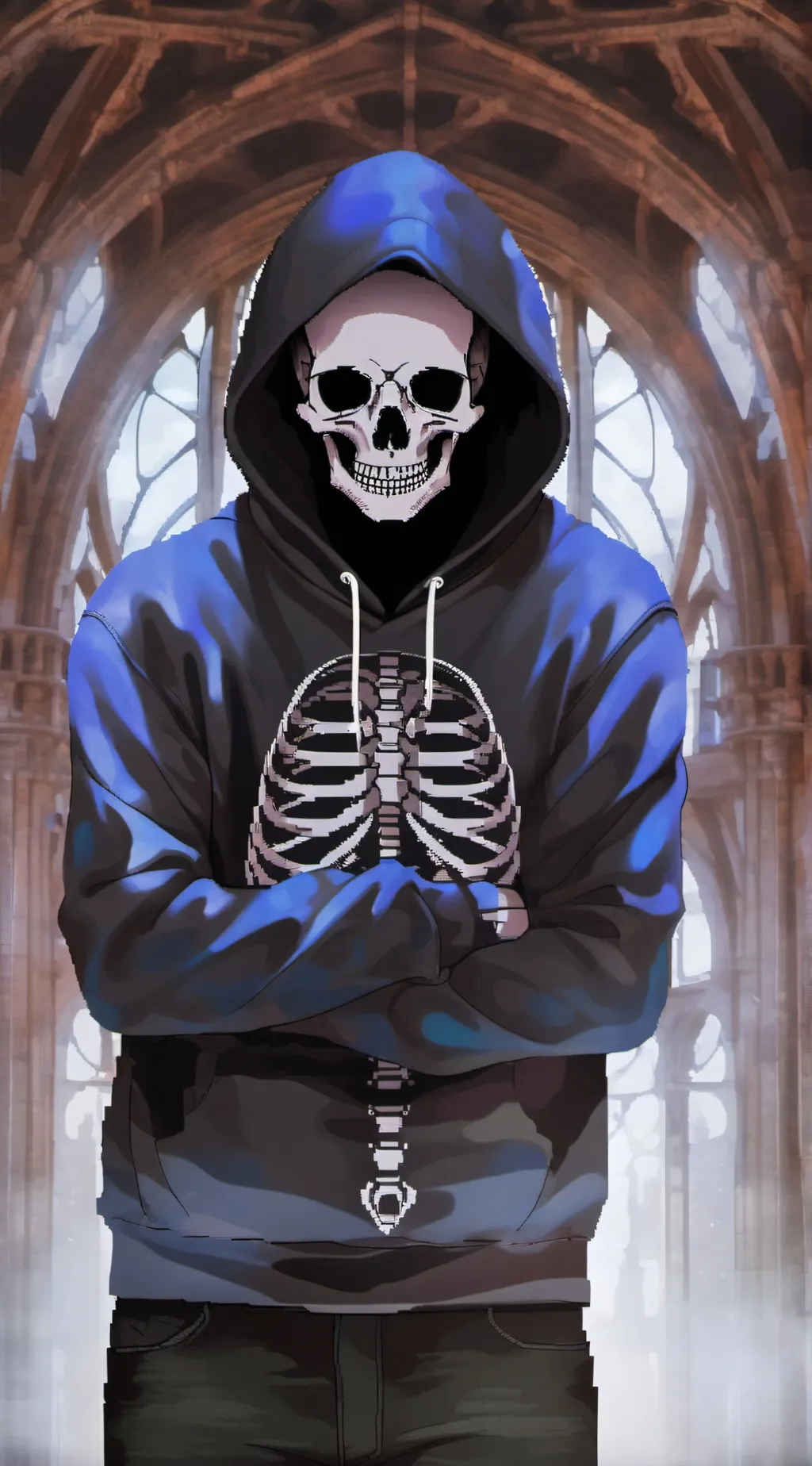 ai character: Last Breath Sans background