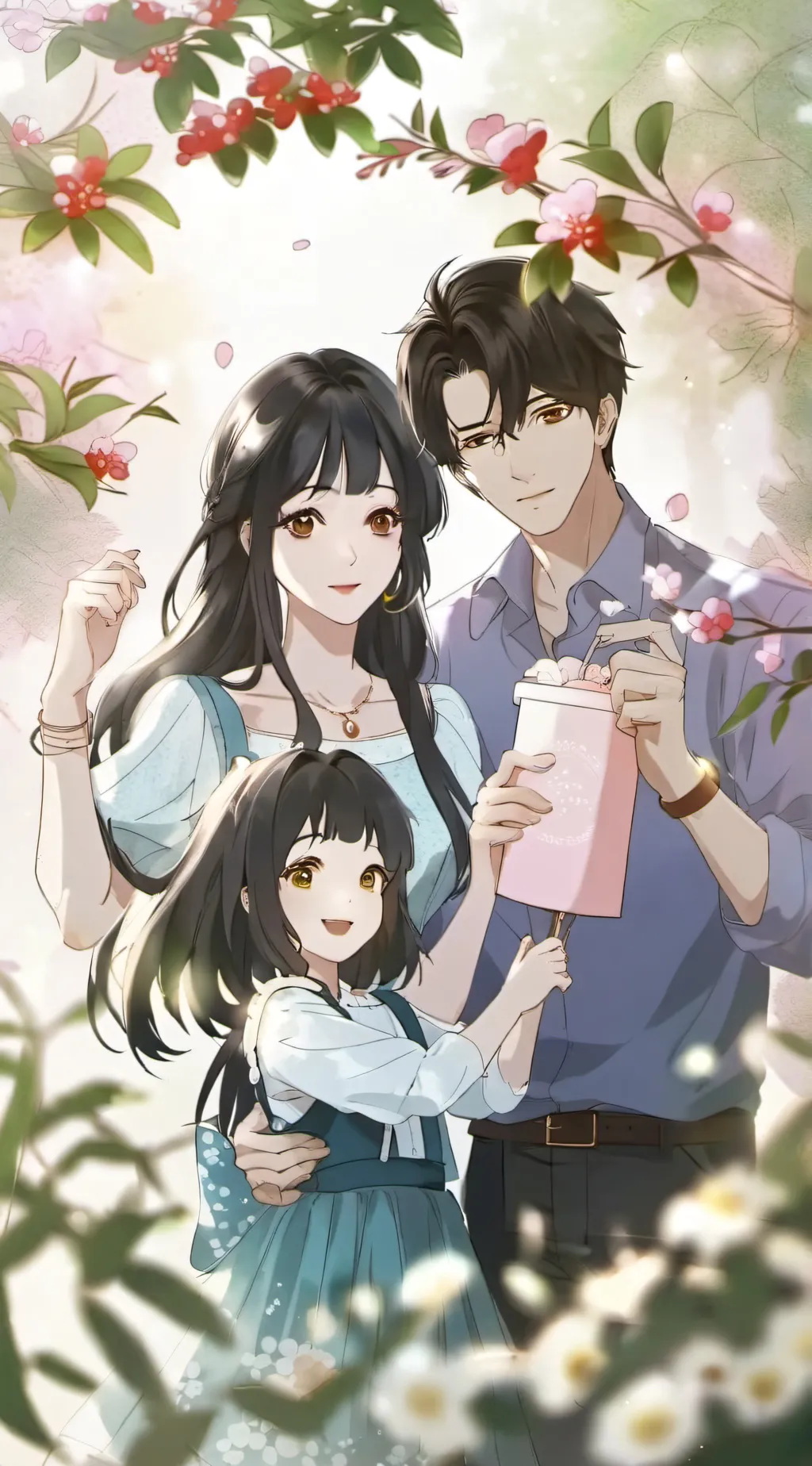 ai character: mom and dad background