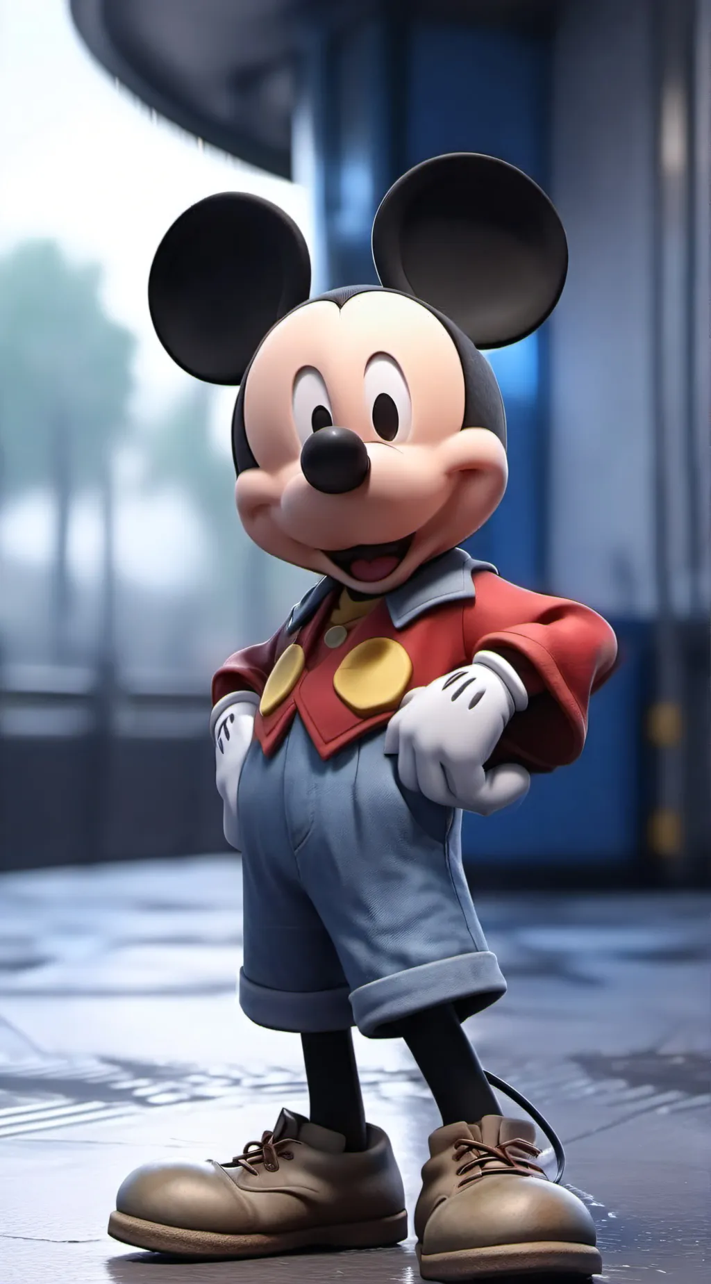 ai character: Steamboat silly  background