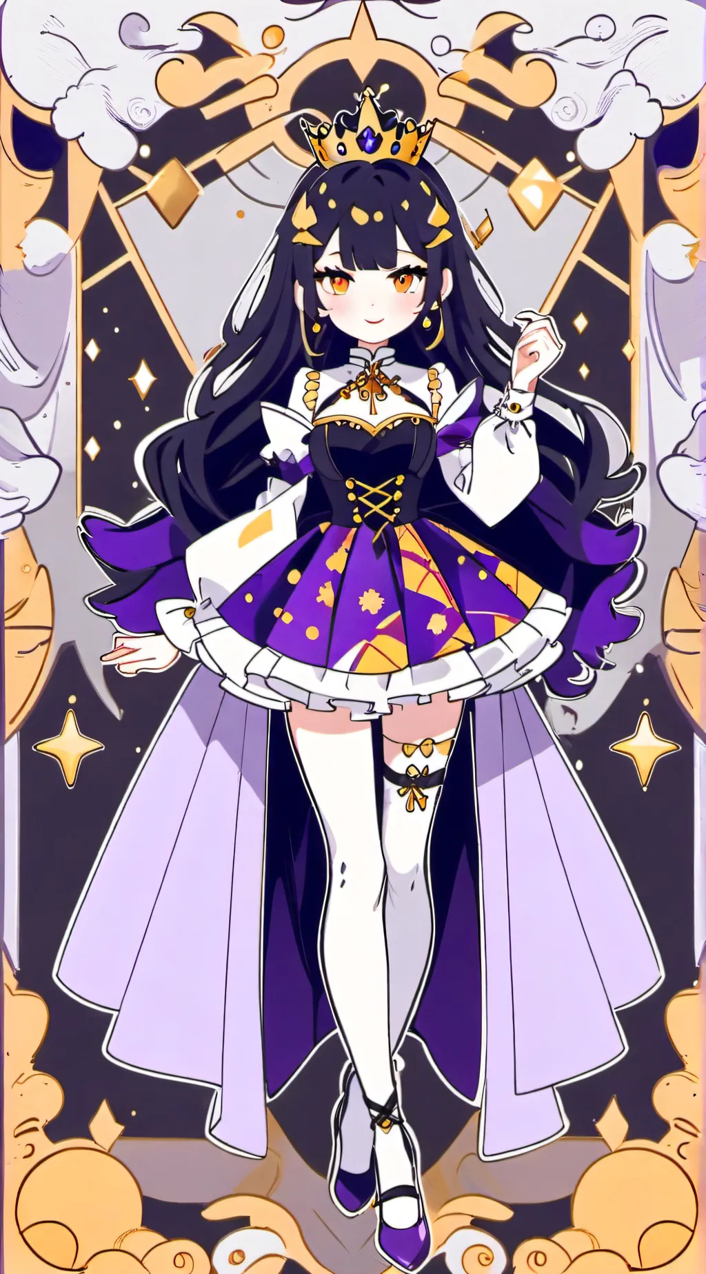 ai character: queen Aphmau  background