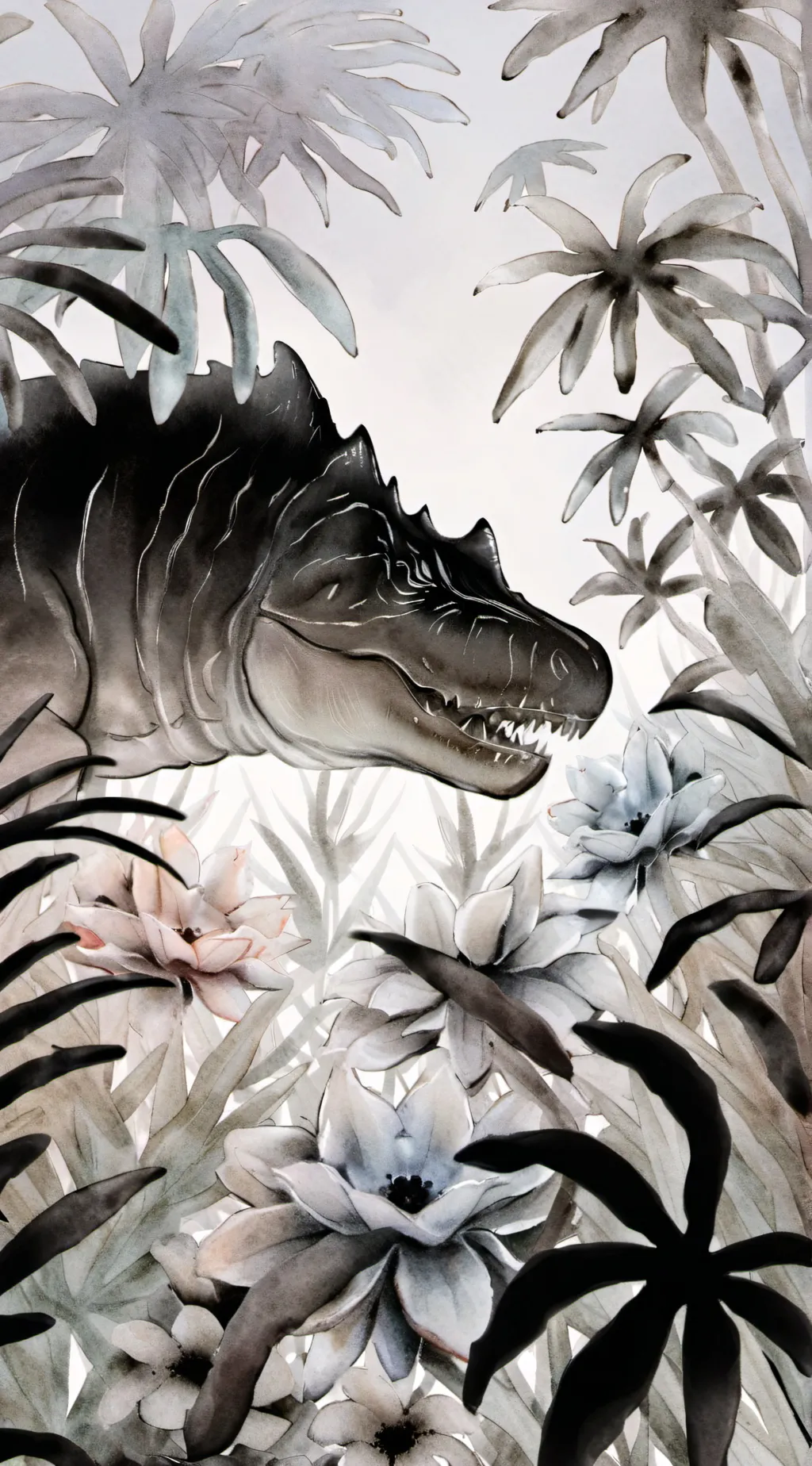 ai character: (^) Jurrasic (^) background