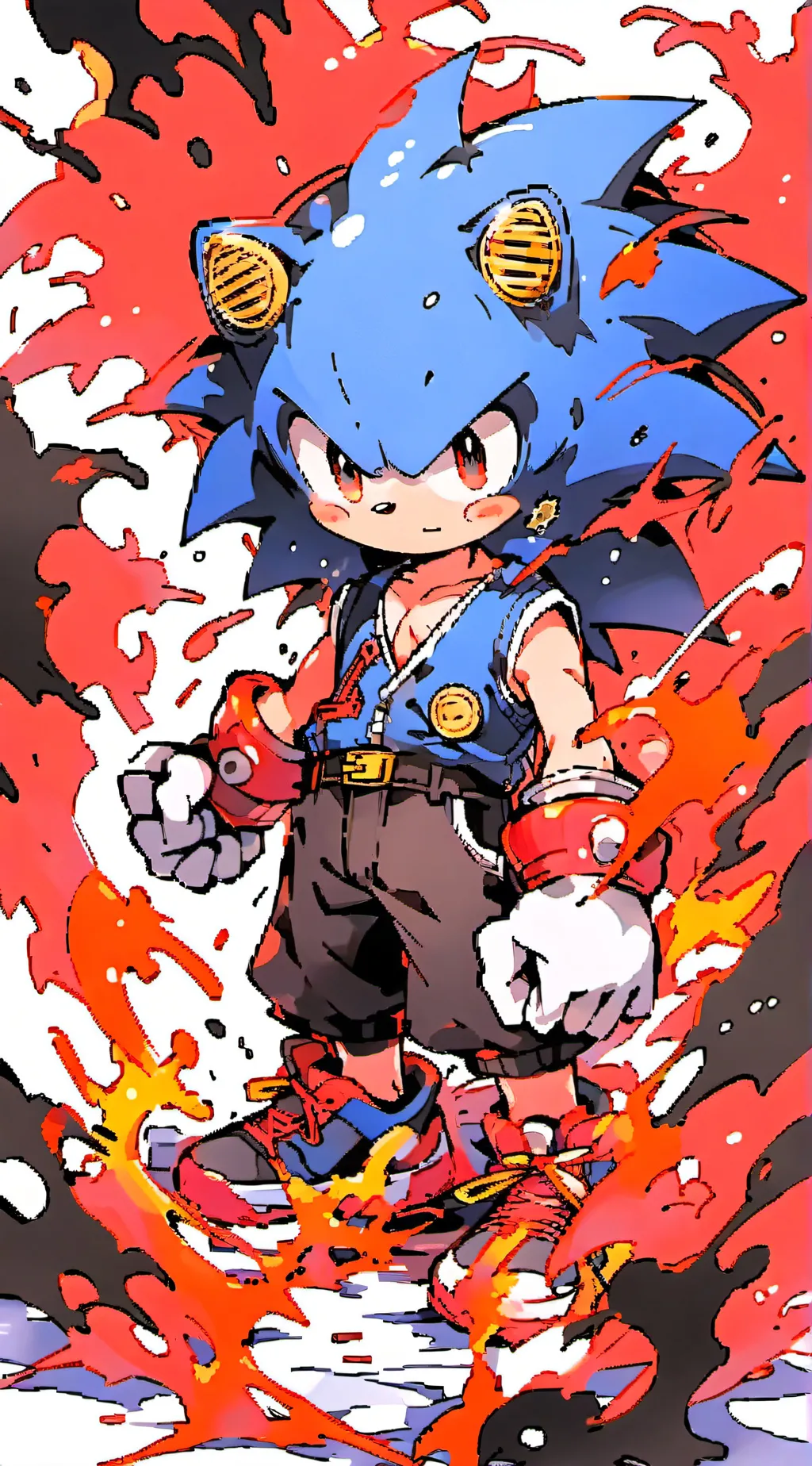 ai character: shin sonic background