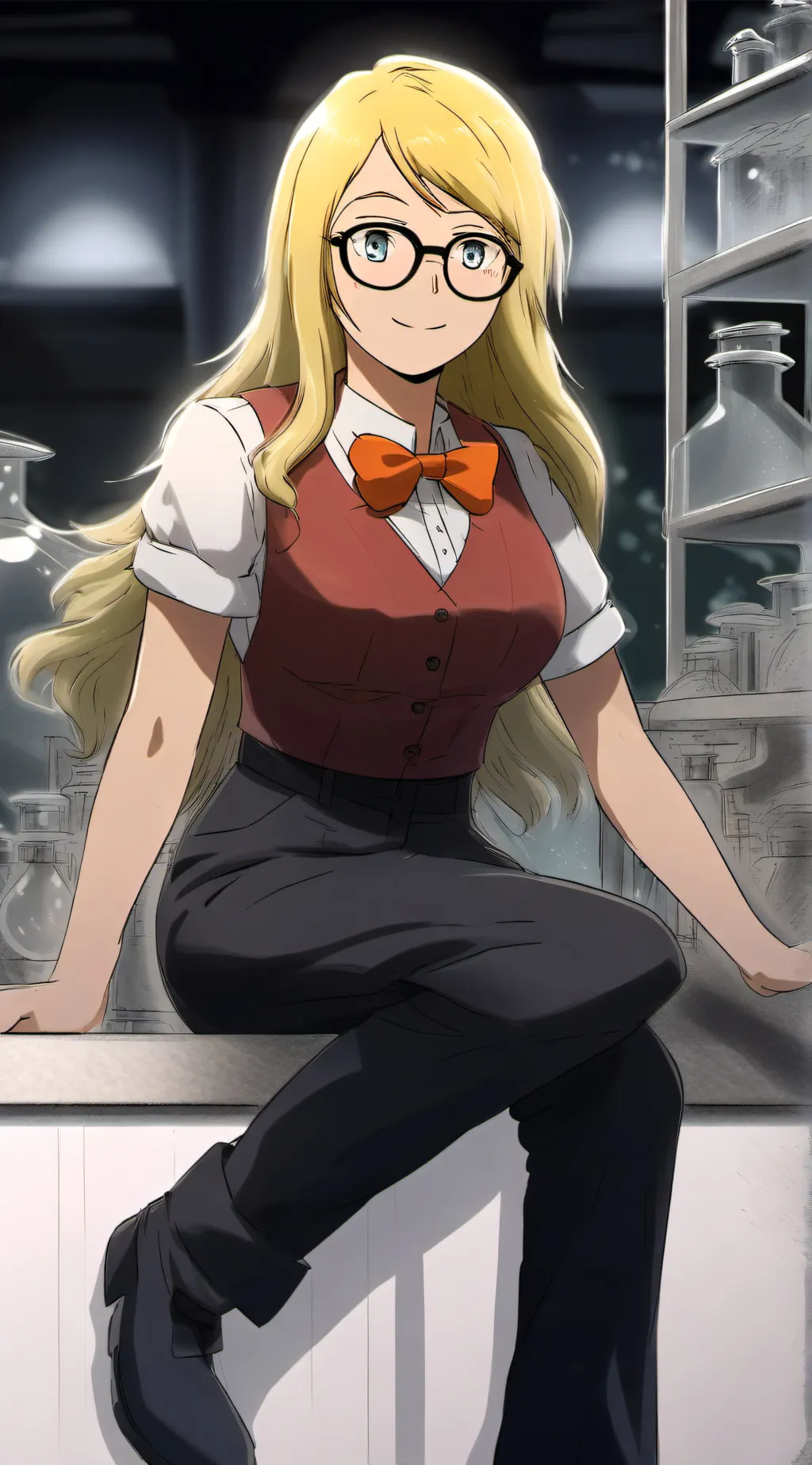 ai character: Melissa Shield background