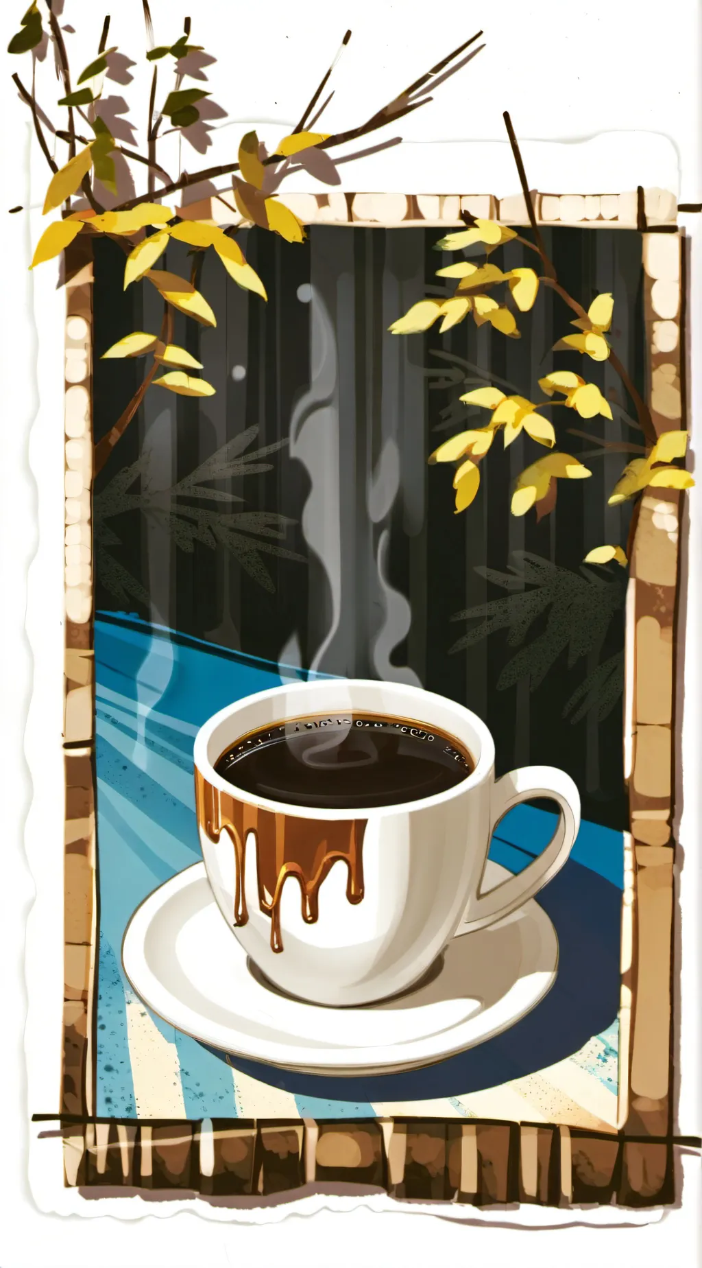 ai character: coffee tea background