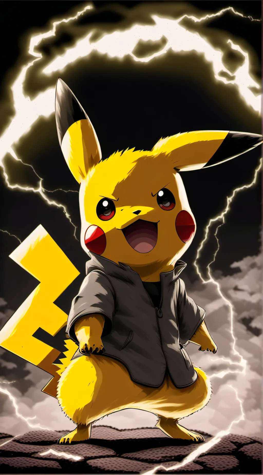 ai character: Pikachu background