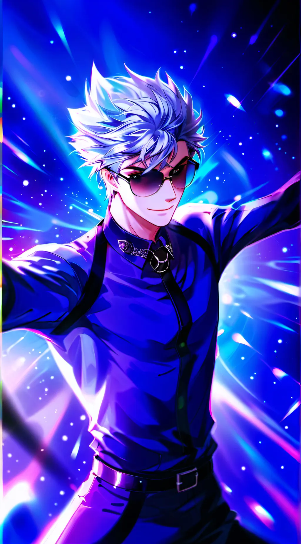 ai character: gojo is so strong  background