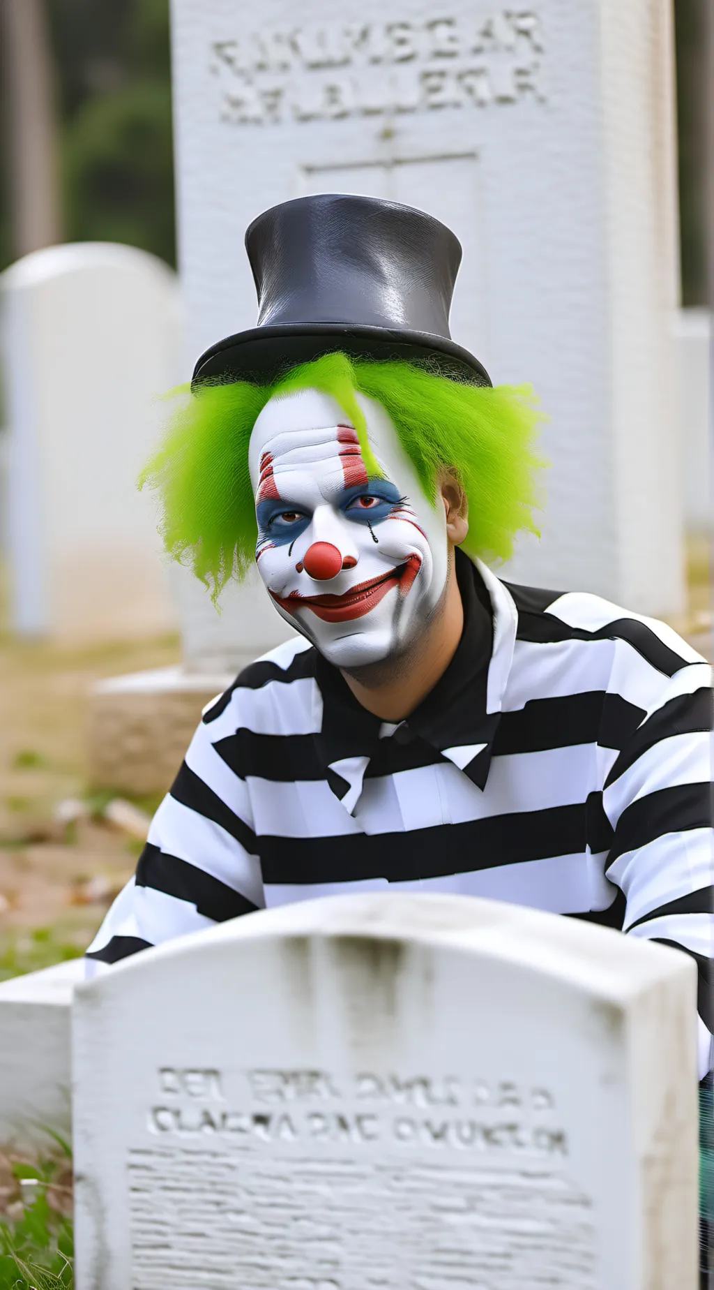 ai character: Beetle juice  background