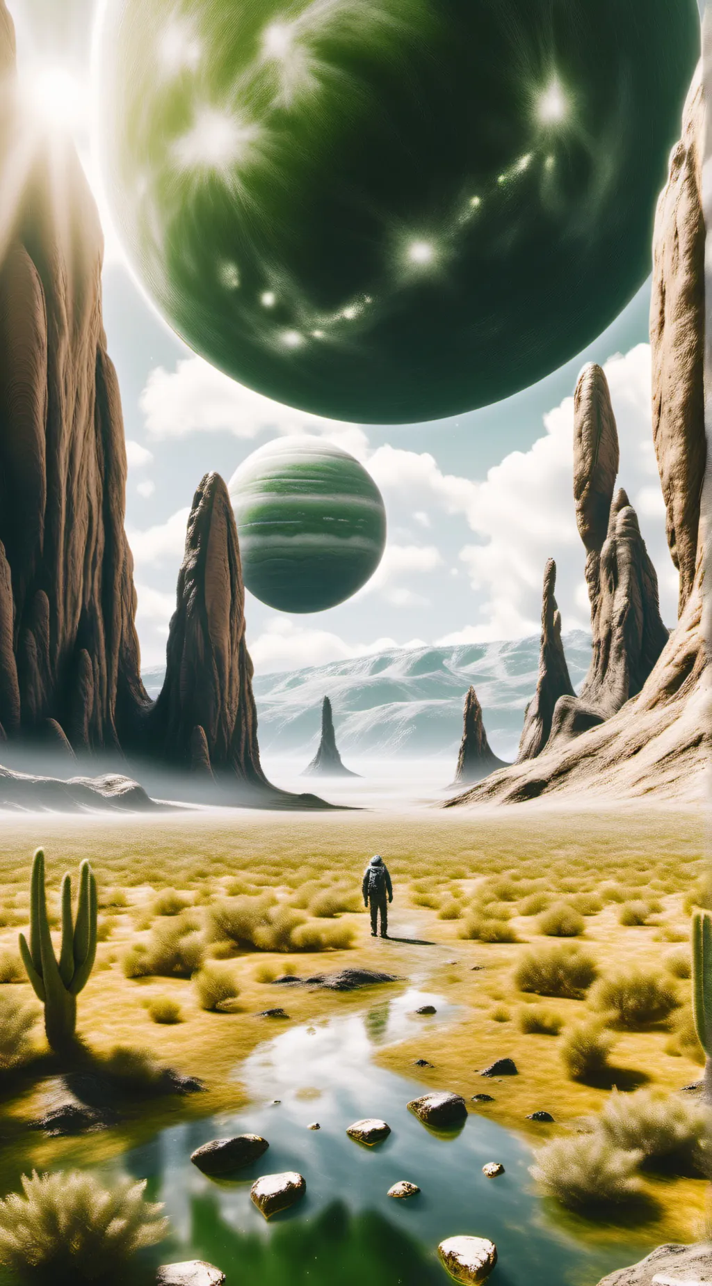 ai character: other planet background