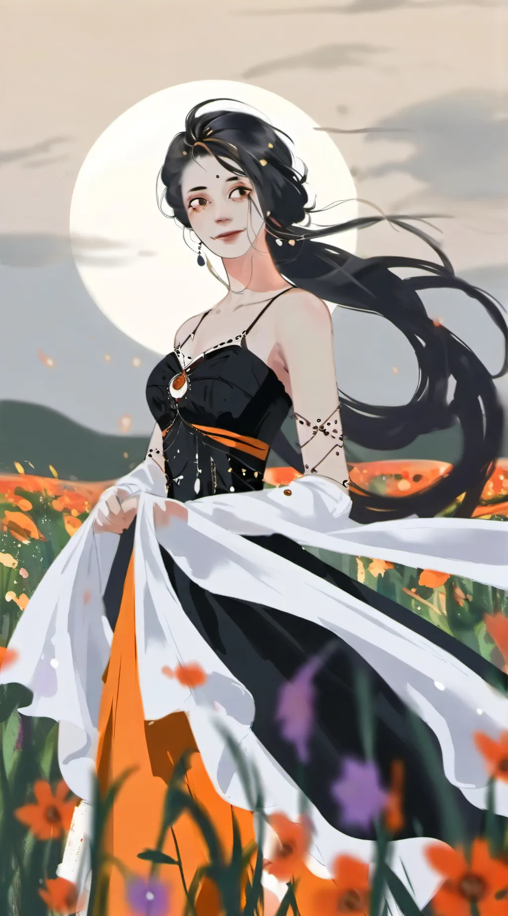 ai character: Luna background
