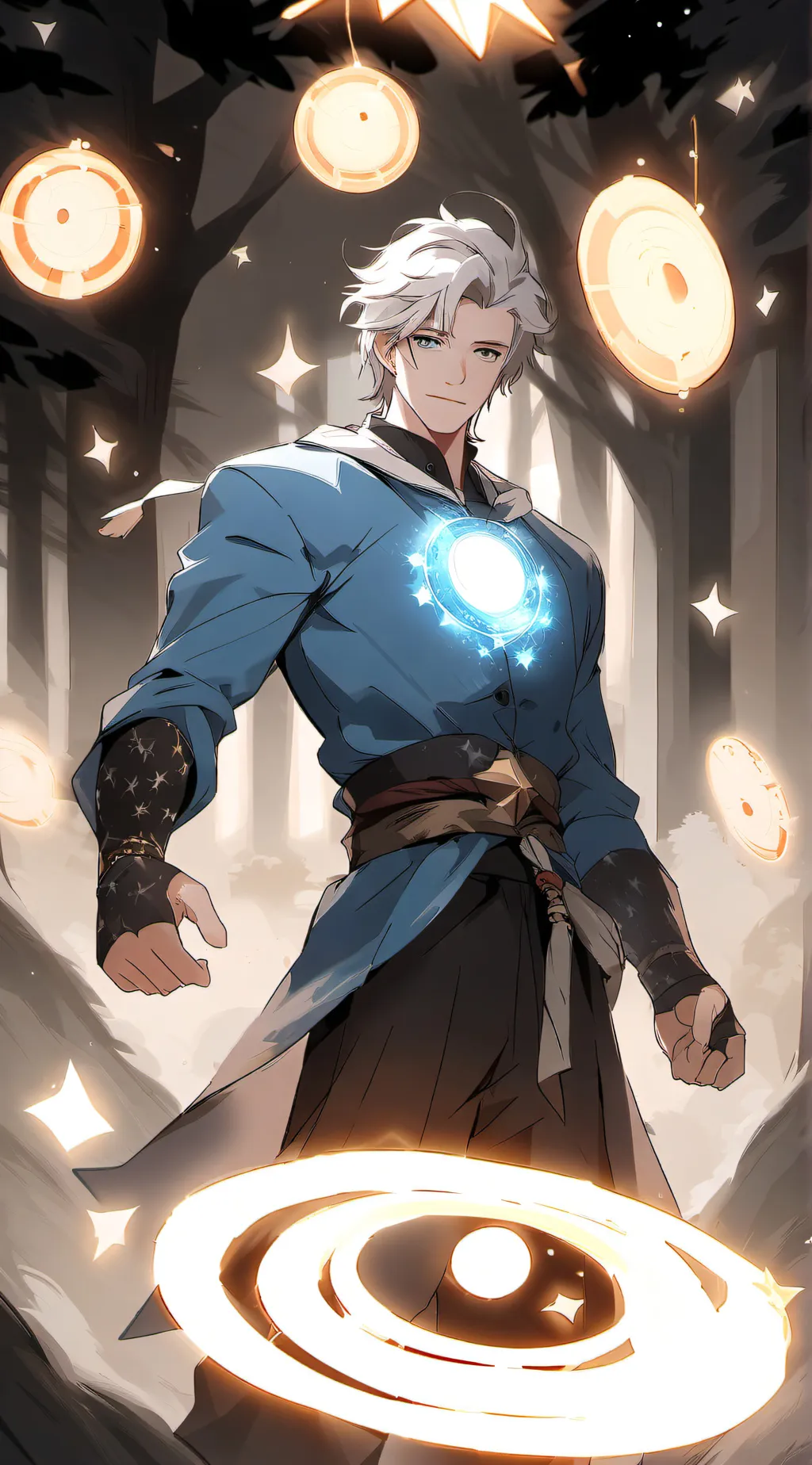 ai character: portalman background