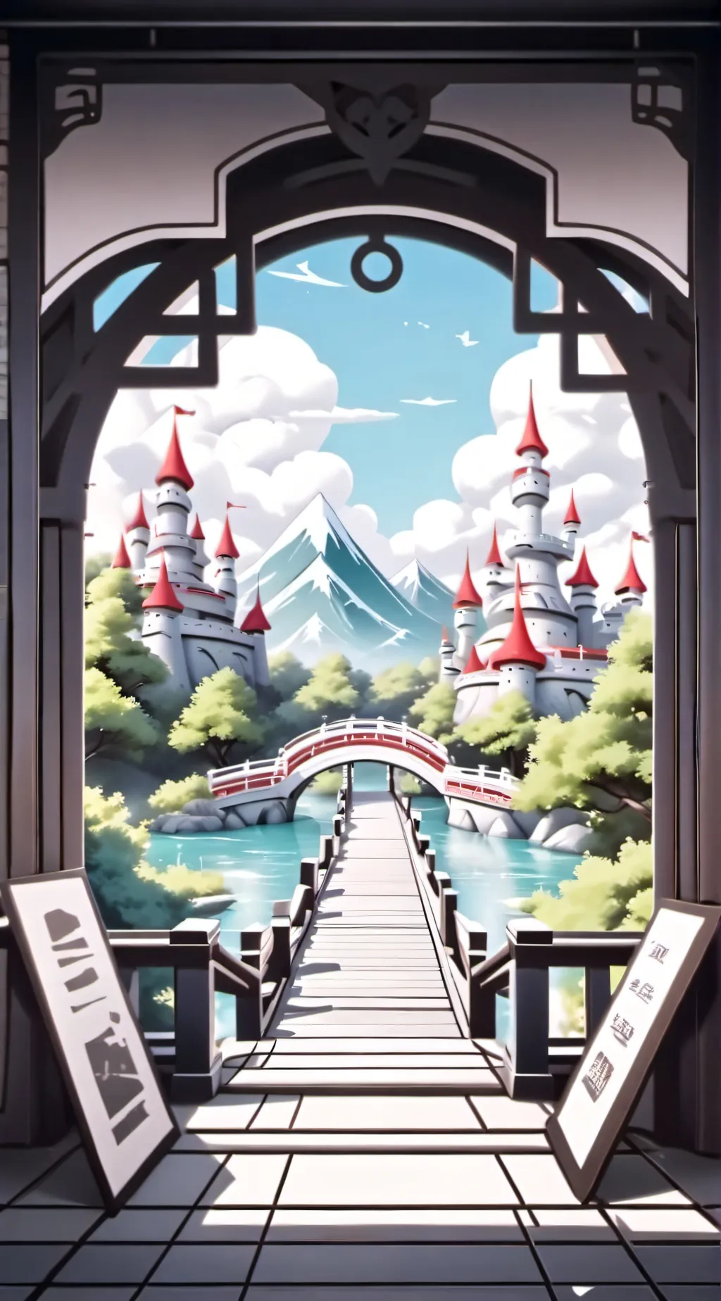 ai character: theme park sim background