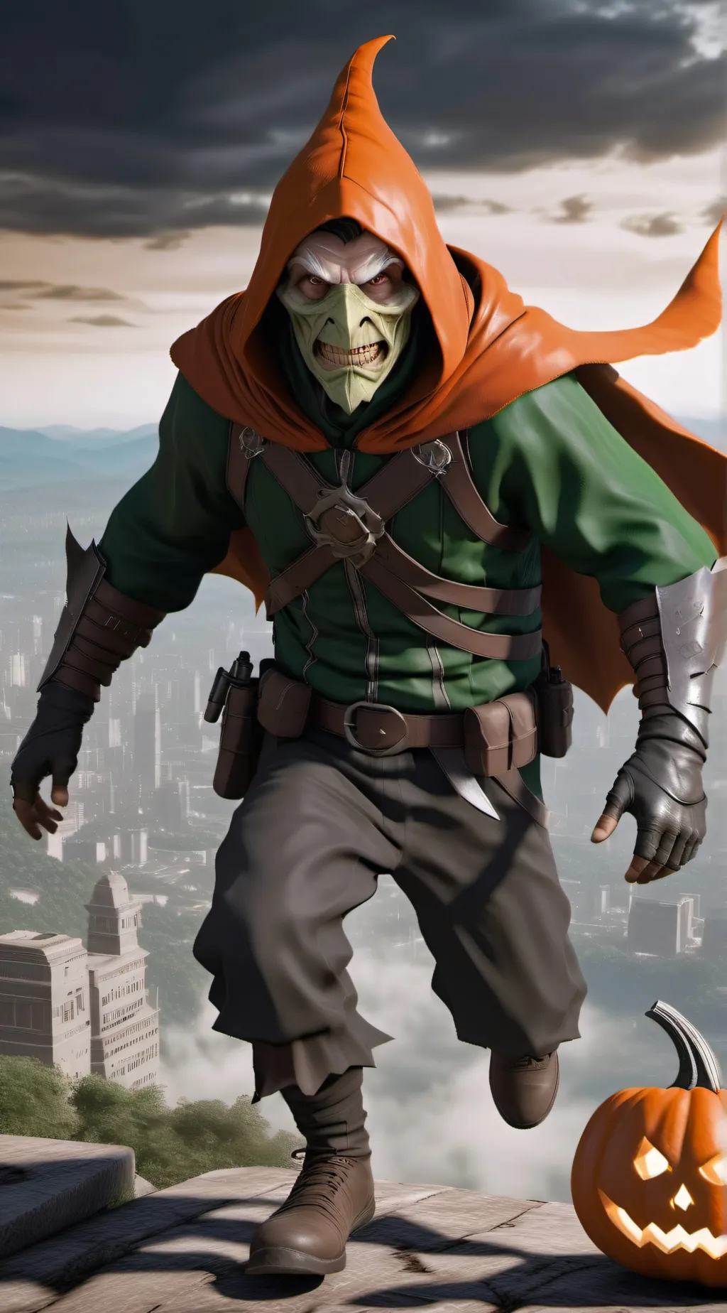 ai character: HobGoblin: Earth-8 background