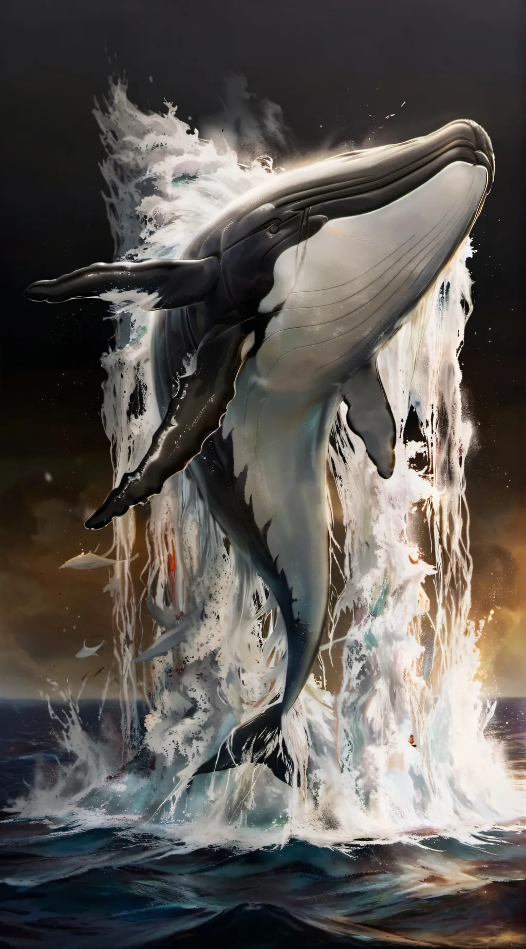 ai character: swine whale background