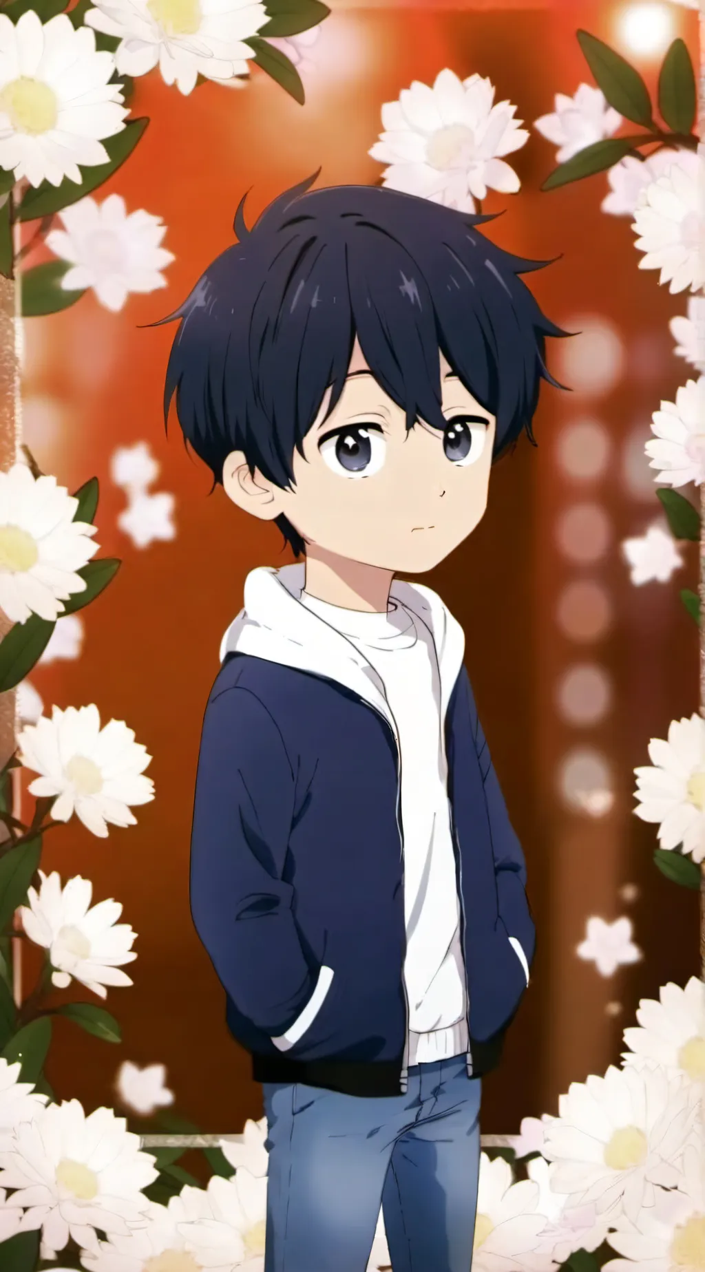 ai character: A kid who is lost background