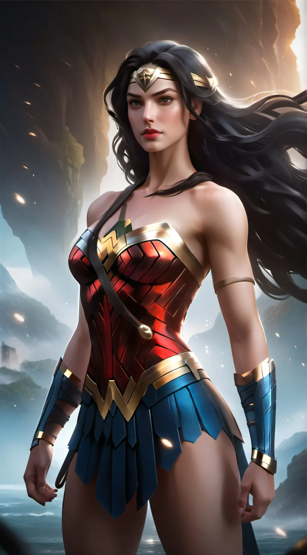 ai character: Wonder Woman background