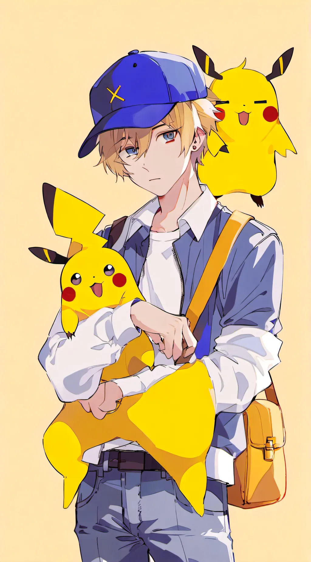 ai character: Elijah pikachu   background