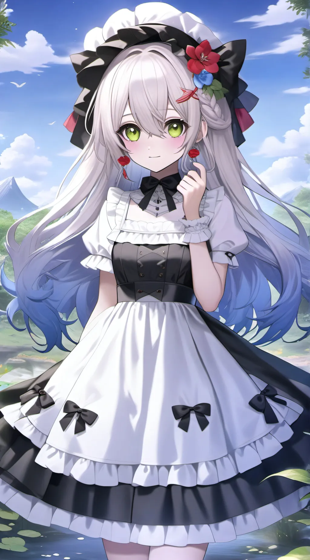 ai character: kny country background