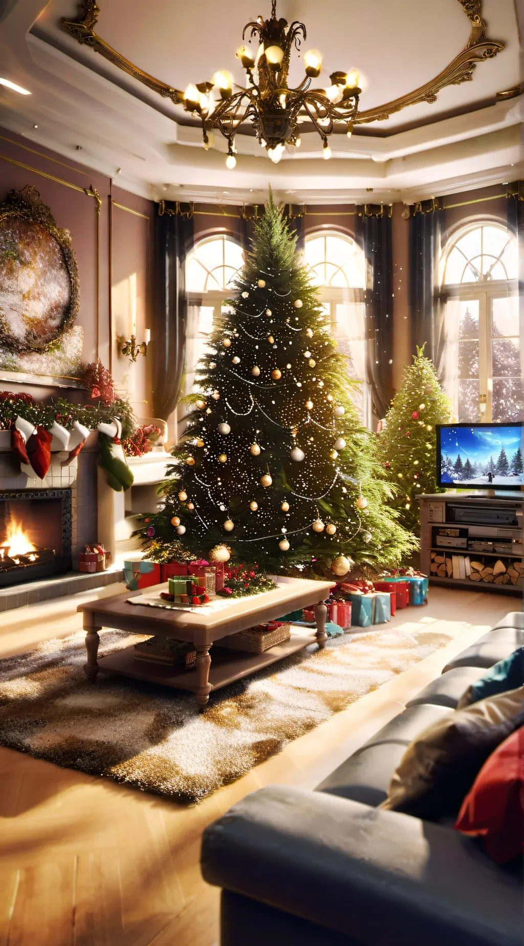 ai character: 🎄~MHA CHRISTMAS ~🎄 background
