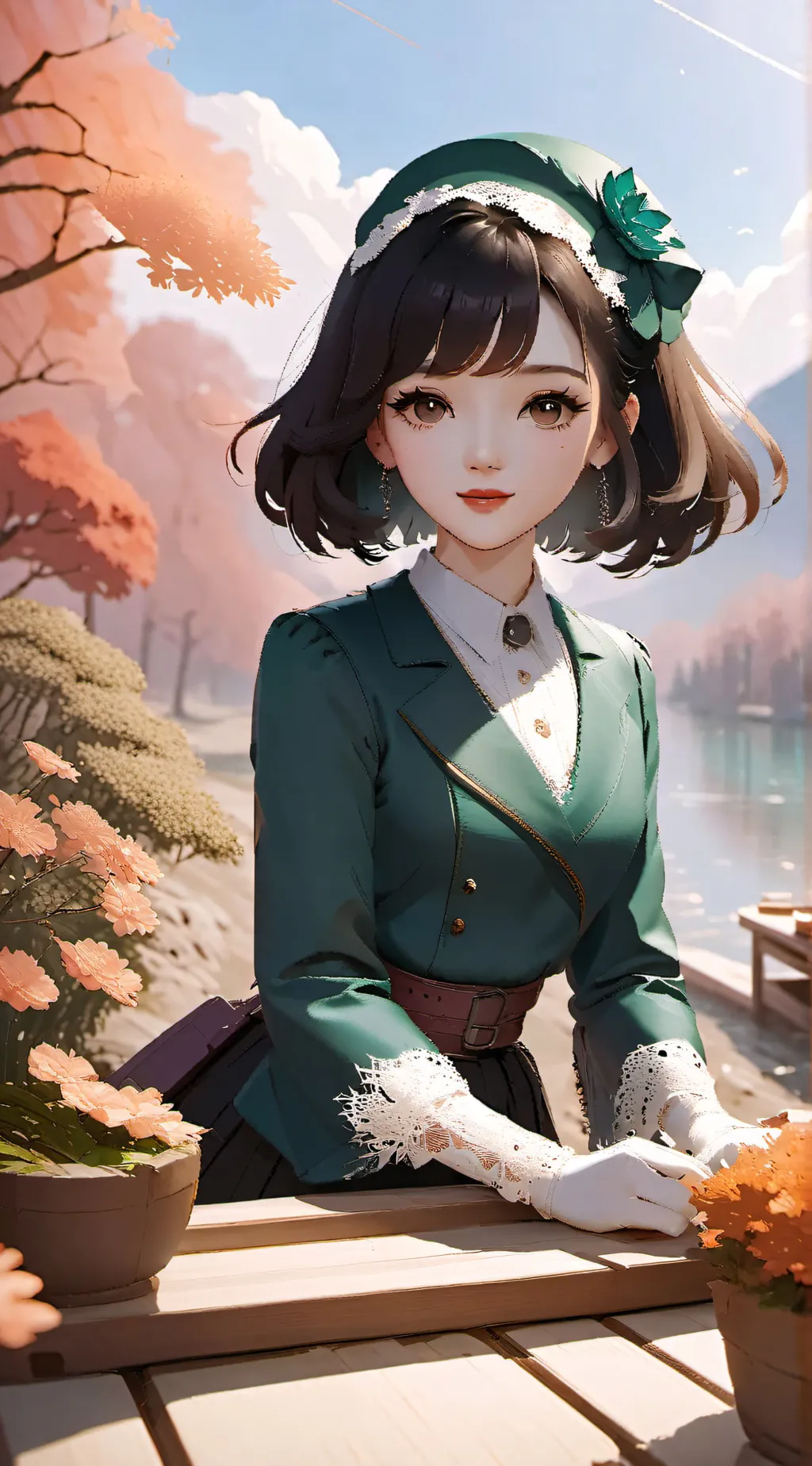 ai character: snow white background