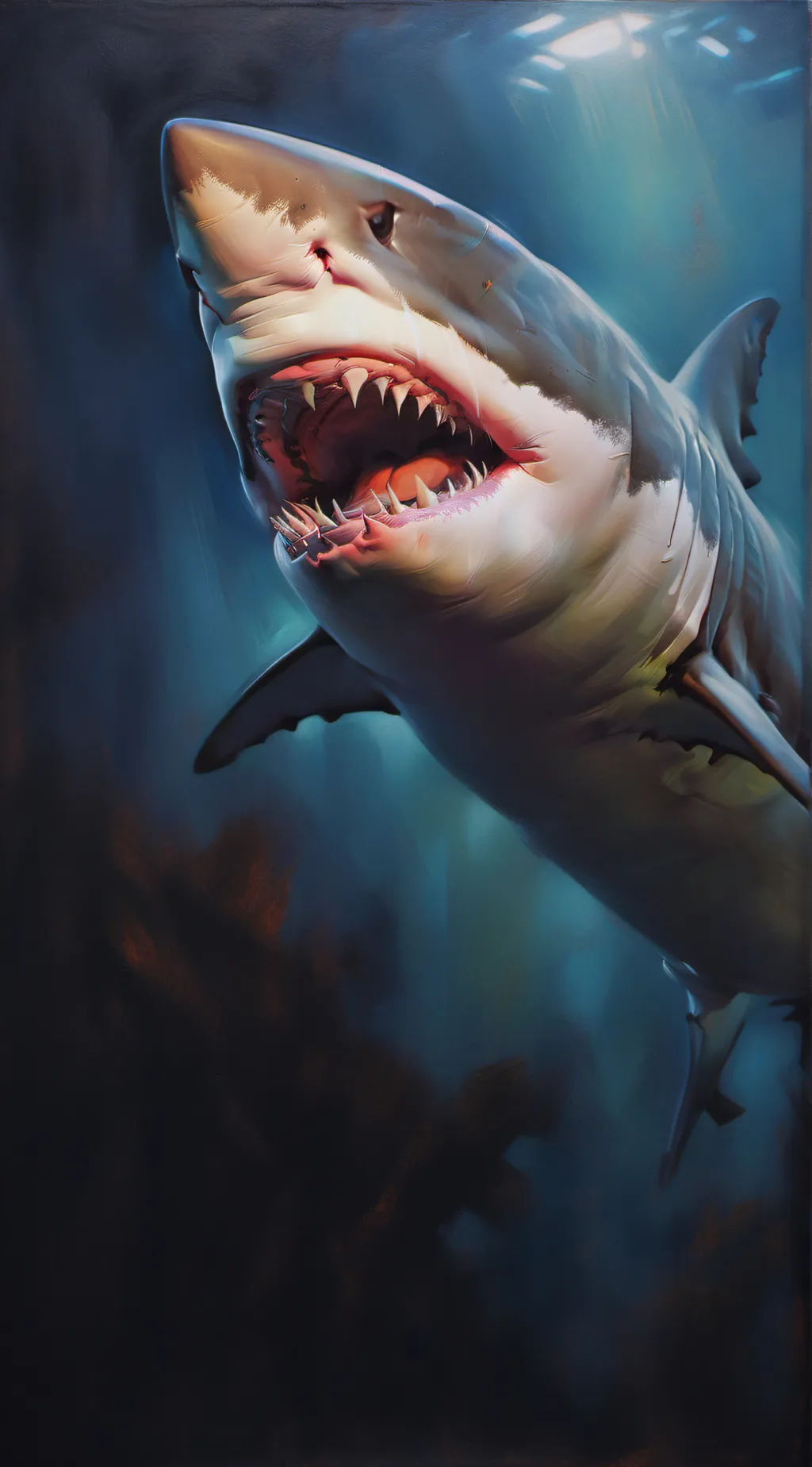 ai character: shark boy background
