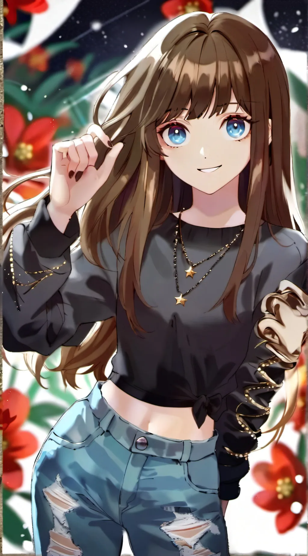 ai character: Opposite khloe  background