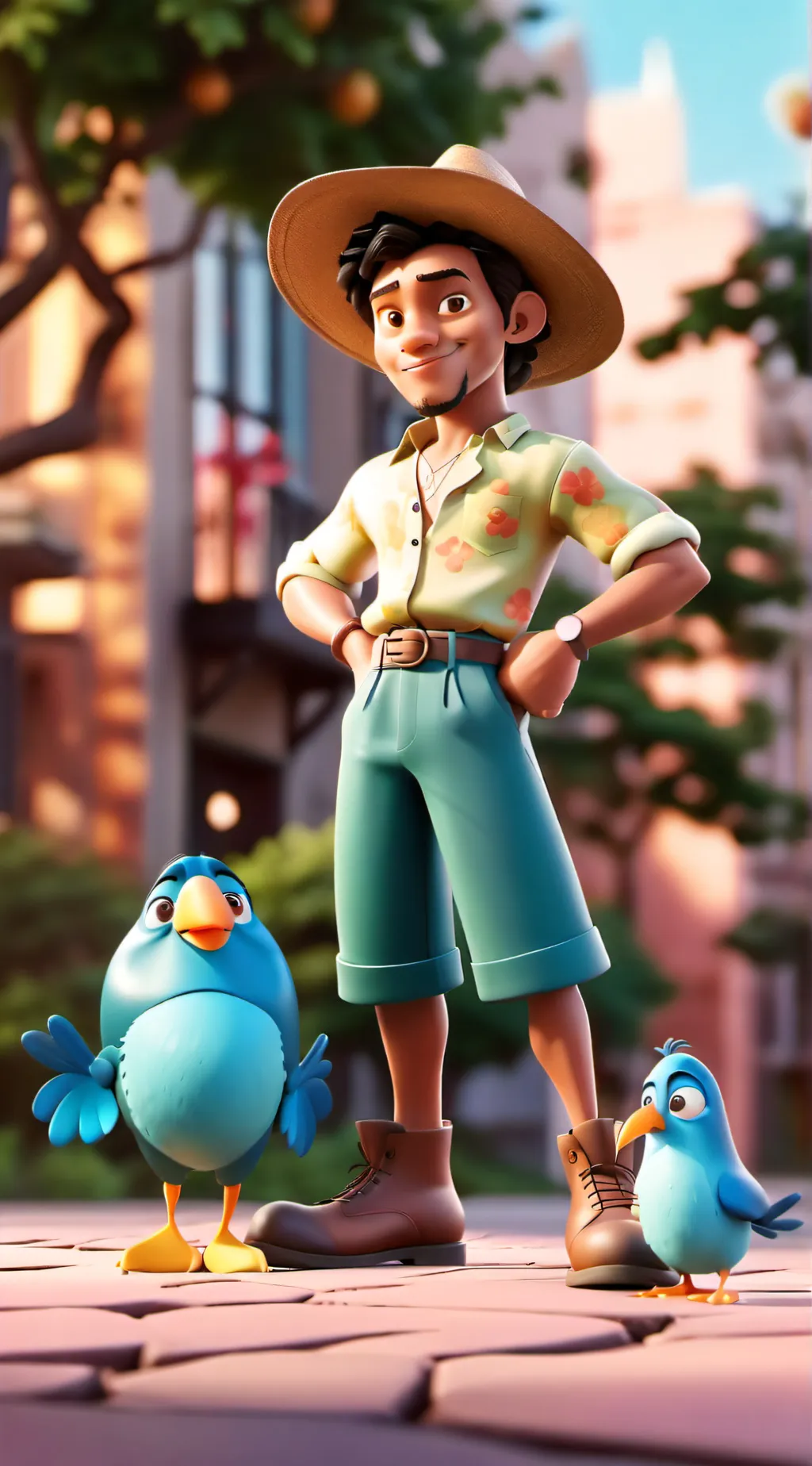 ai character: John  background