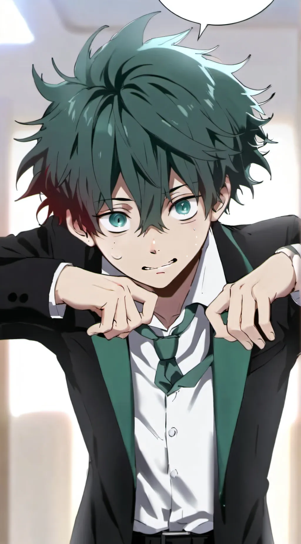 ai character: sad deku background