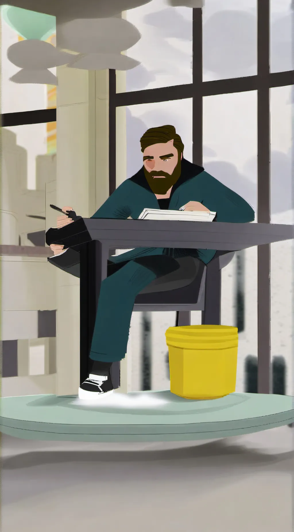 ai character: Steve background