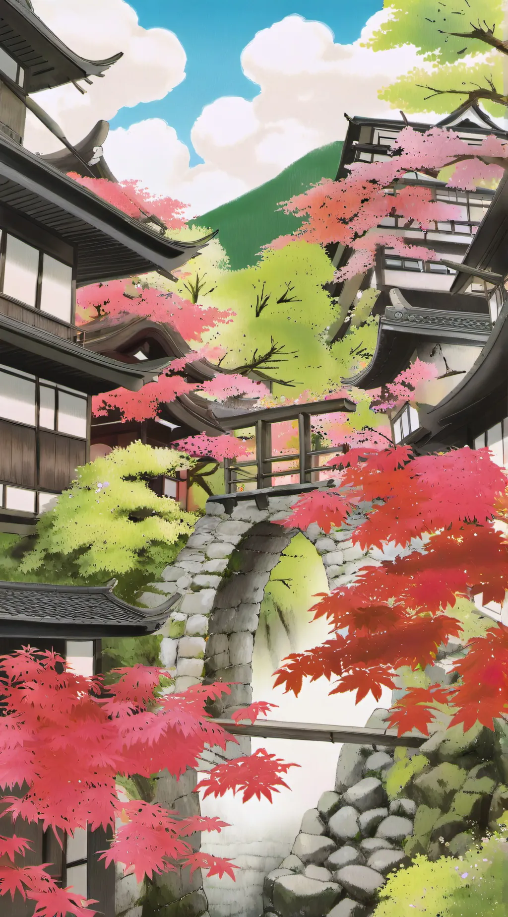 ai character: gyutaro & daki  background