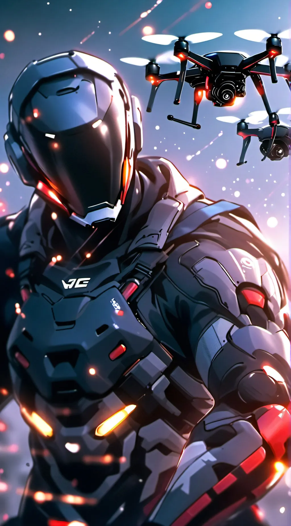 ai character: N murder drone background