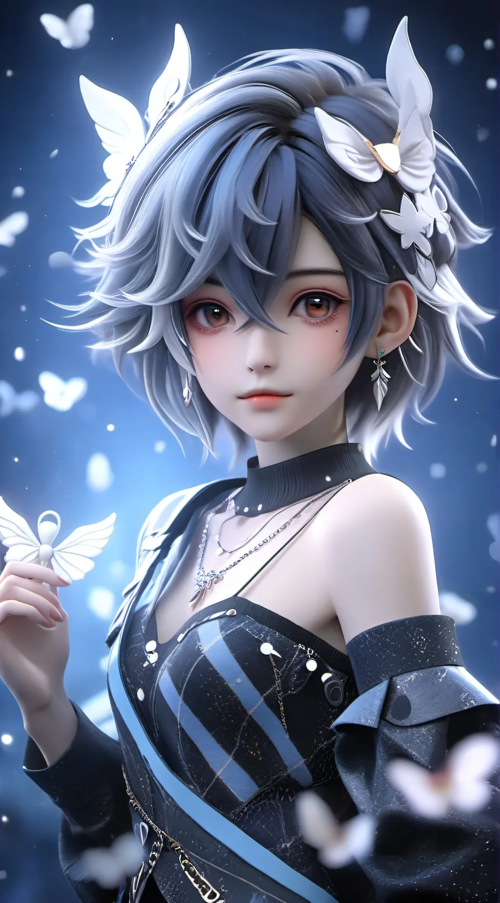 ai character: finny background