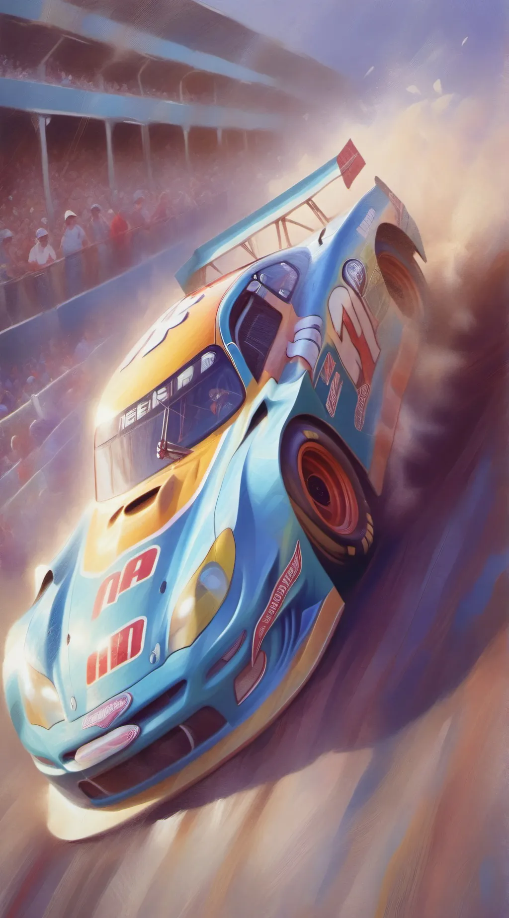 ai character: NASCAR ALOE background