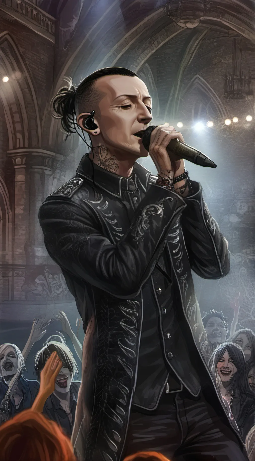 ai character: Chester Bennington background