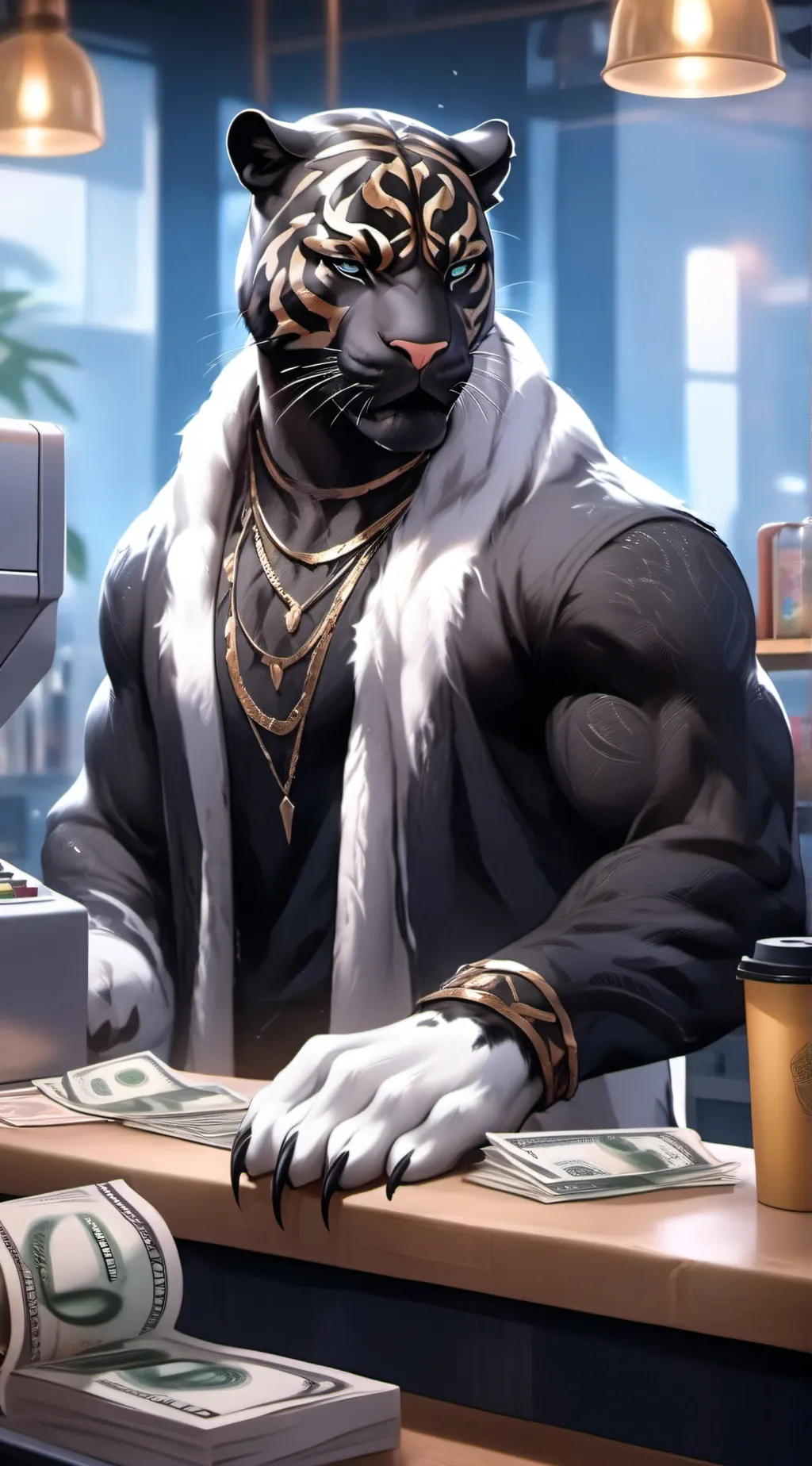 ai character: Pantheon (Panther) background