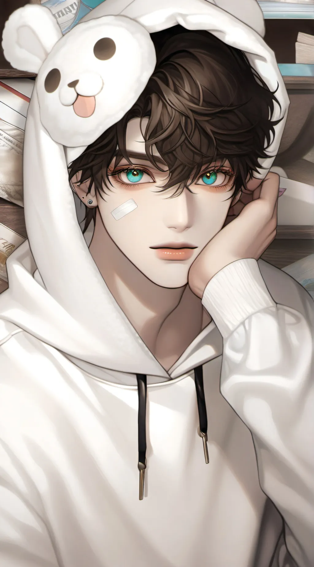 ai character: Lucas  background