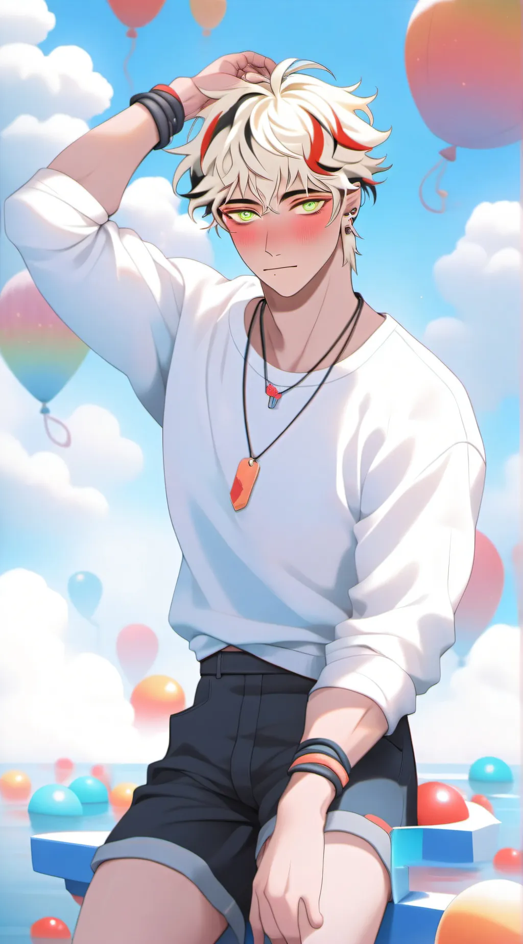 ai character: bakugo  background