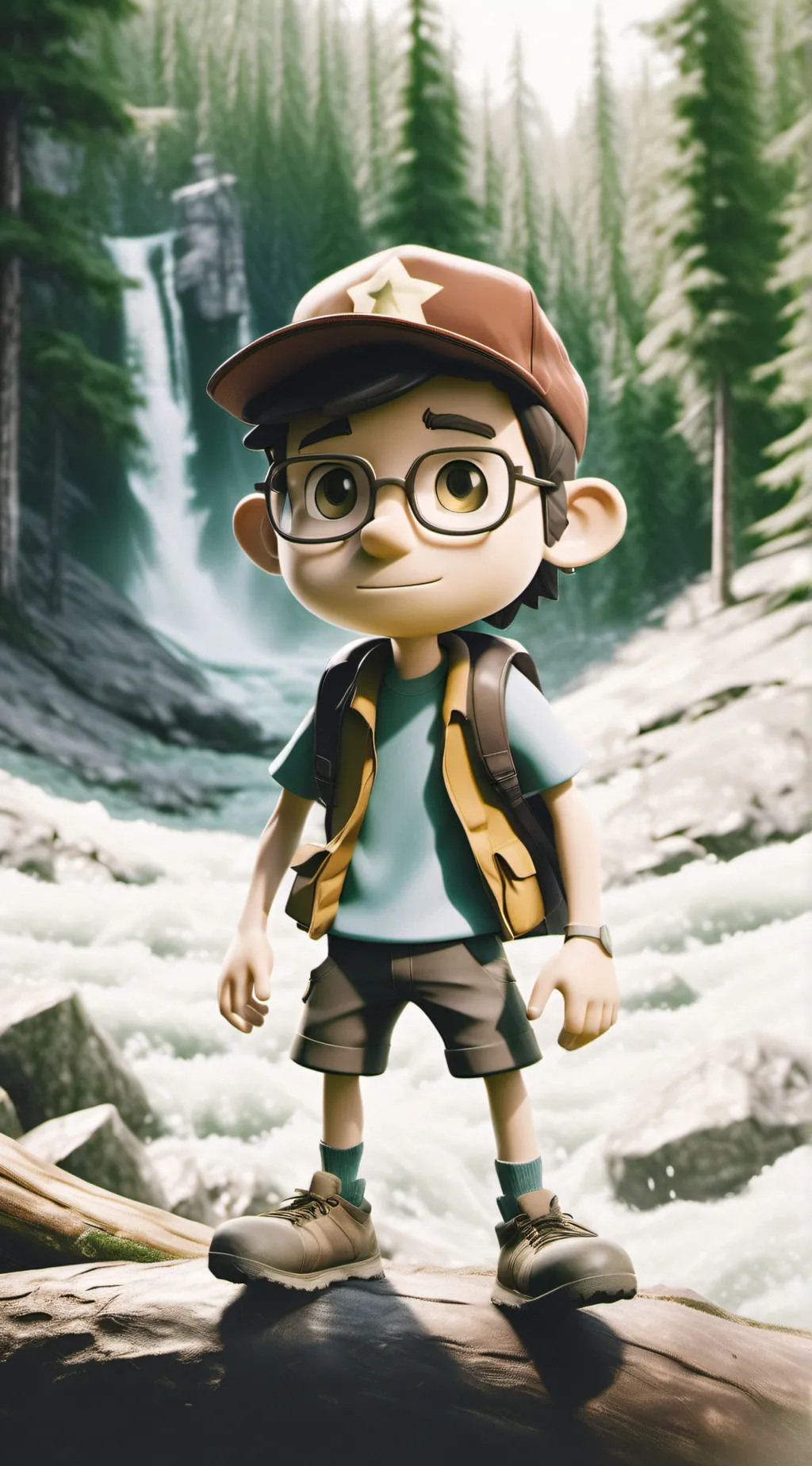 ai character: Gravity falls background