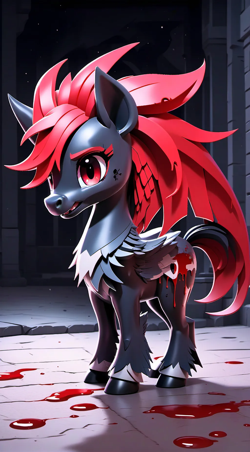 ai character: mlp horror au  background