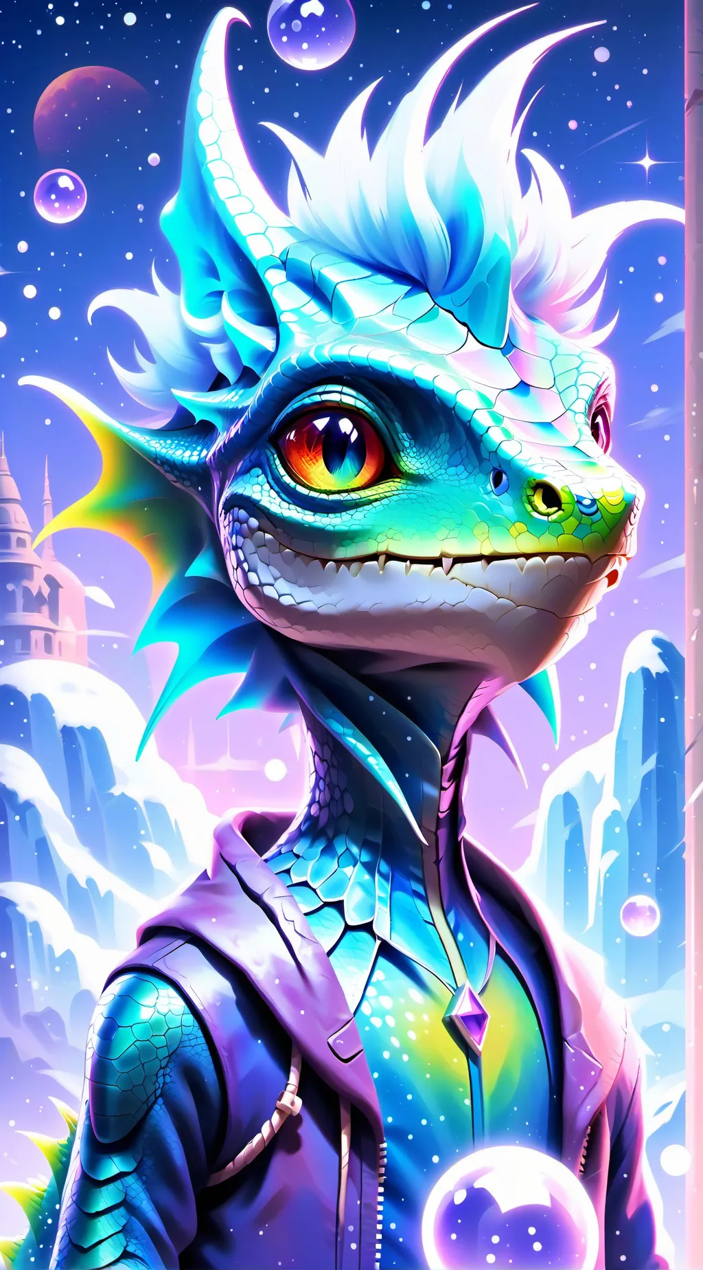 ai character: Mutated lizard background